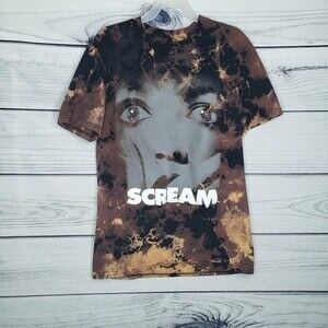 Scream DIY bleach dye graphic shirt